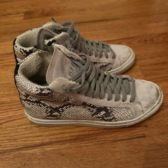 Snakeskin P448 High Tops-size 38 or US 8 - Picture 4 of 5